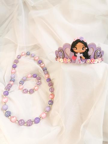 Isabella Inspired Crown and Bead Set